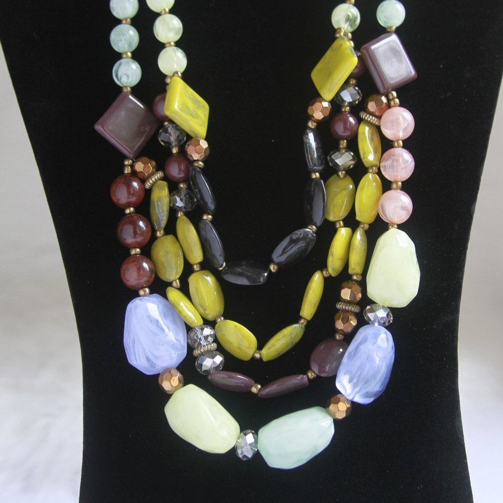 Multi-Color Multi-strand Necklace